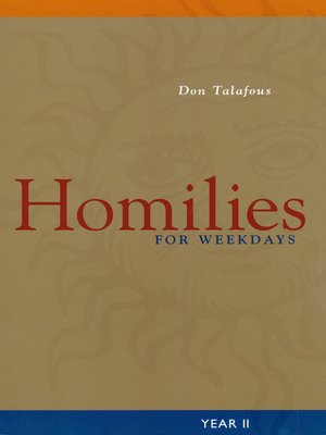 cover image of Homilies For Weekdays
